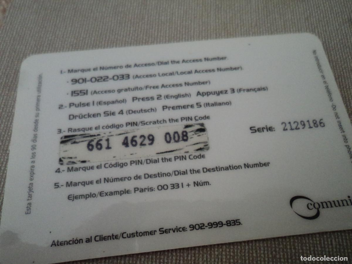Tarjetas telef&oacute;nicas de colecci&oacute;n: TARJETA TELEFONICA, SPEAK, 6 E. - Foto 2