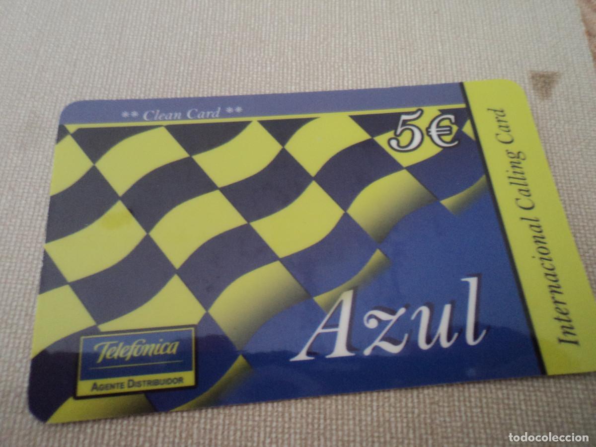 Tarjetas telef&oacute;nicas de colecci&oacute;n: TARJETA TELEFONICA, AZUL, 5 E. - Foto 1