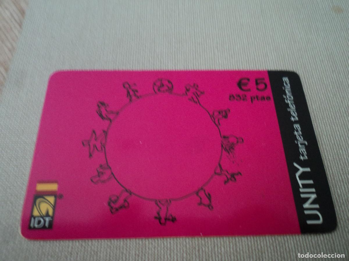 Tarjetas telef&oacute;nicas de colecci&oacute;n: TARJETA TELEFONICA, UNITY IDT, 5 E. - Foto 1