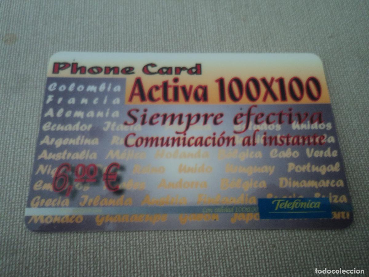 Tarjetas telef&oacute;nicas de colecci&oacute;n: TARJETA TELEFONICA, ACTIVA, 6 E - Foto 1