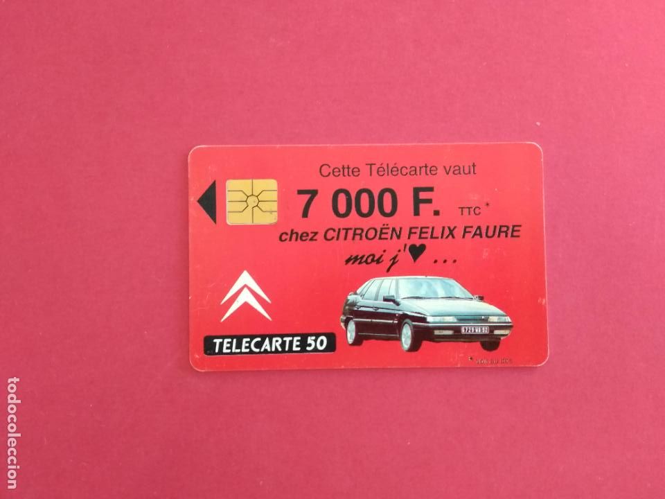 Sammlung von Telefonkarten: TARJETA DE TELEFONO FRANCIA CITROEN CETTE VAUT TELECARTE 50 7000 F