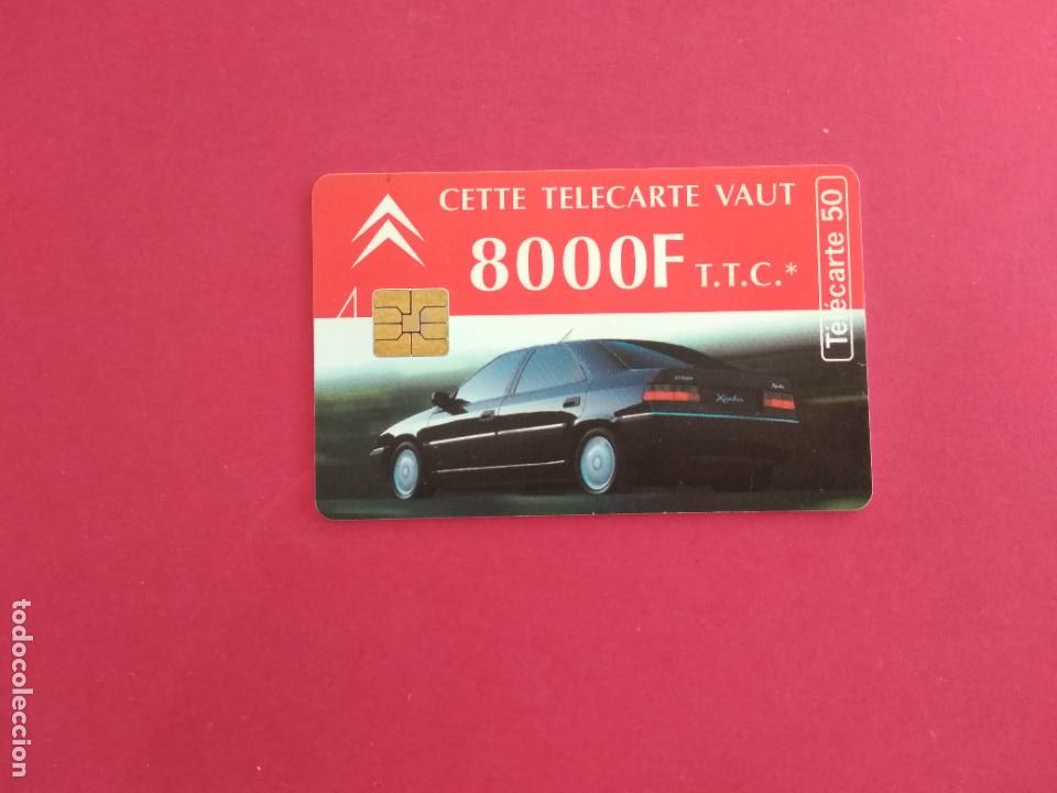 Sammlung von Telefonkarten: TARJETA DE TELEFONO FRANCIA CITROEN CETTE VAUT TELECARTE 50 8000 F