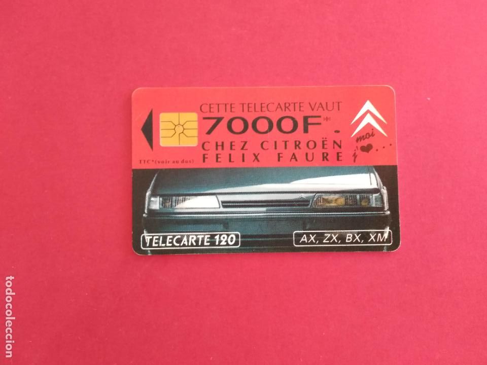 Sammlung von Telefonkarten: TARJETA DE TELEFONO FRANCIA CITROEN CETTE VAUT TELECARTE 120 7000 F