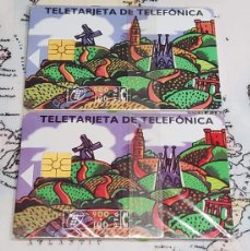 Tarjetas telefónicas de colección: 2 TARJETAS TELEFONICAS DE ESPAÑA DE 900 PESETAS.VARIEDAD CON DISTINTO COLOR.NUEVAS