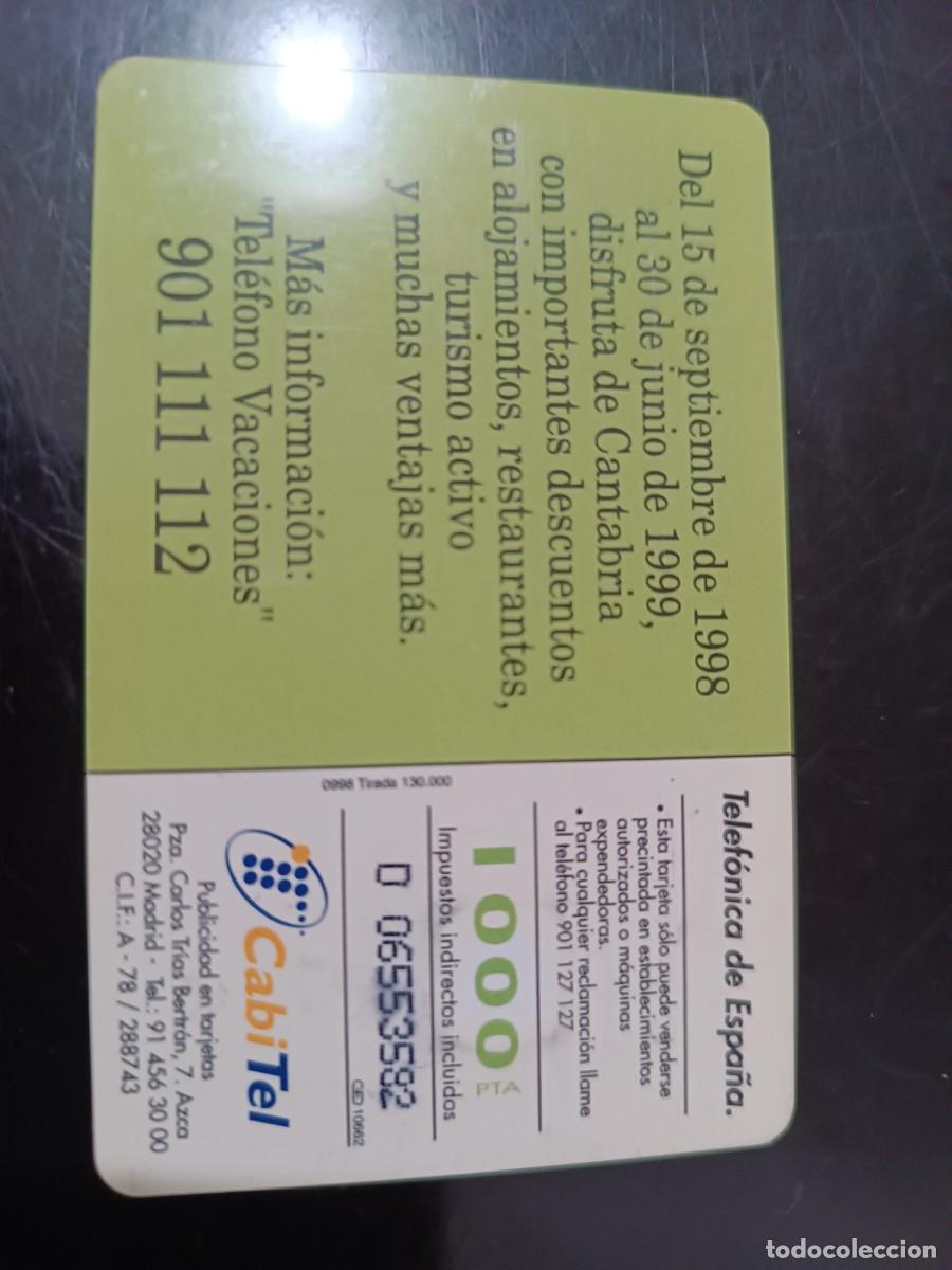 Tarjetas telef&oacute;nicas de colecci&oacute;n: TARJETA TELEFONICA DE ESPA&Ntilde;A - Foto 2