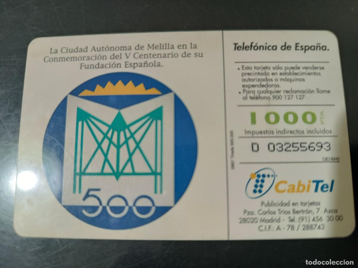 Tarjetas telef&oacute;nicas de colecci&oacute;n: TARJETA TELEFONICA DE ESPA&Ntilde;A - Foto 2