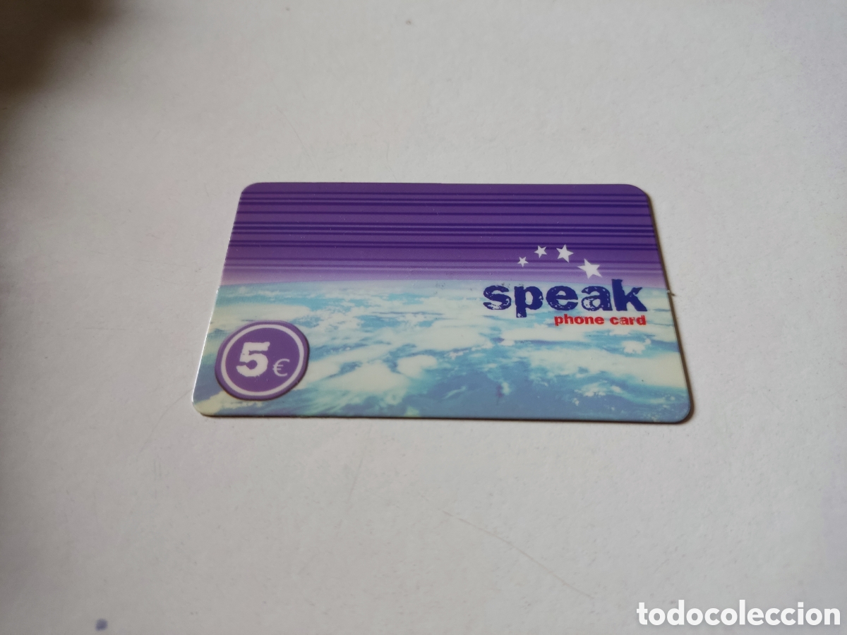 Tarjetas telef&oacute;nicas de colecci&oacute;n: Tarjeta telef&oacute;nica prepago speak - Foto 1