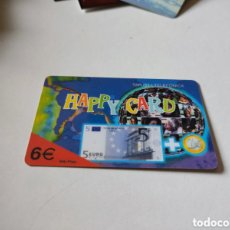 Tarjetas telefónicas de colección: TARJETA TELEFÓNICA PREPAGO HAPPY CARD BILLETE 5€+ 1€