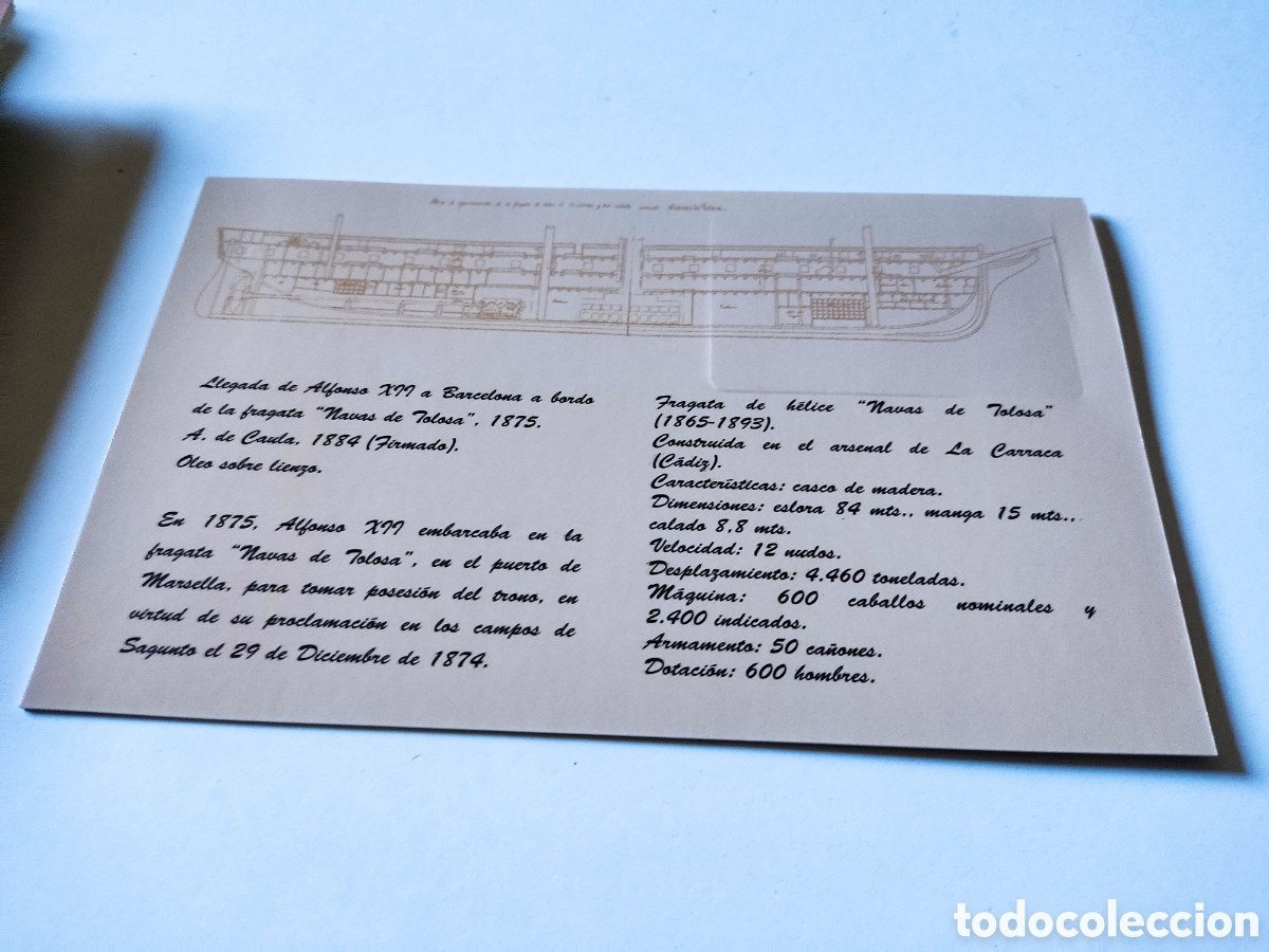 Tarjetas telef&oacute;nicas de colecci&oacute;n: Tarjeta telef&oacute;nica Folder museo naval - Foto 2