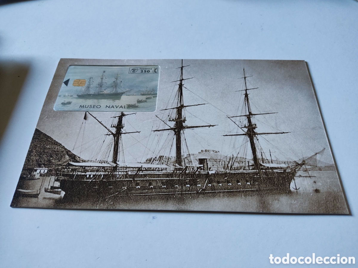Tarjetas telef&oacute;nicas de colecci&oacute;n: Tarjeta telef&oacute;nica Folder museo naval - Foto 1