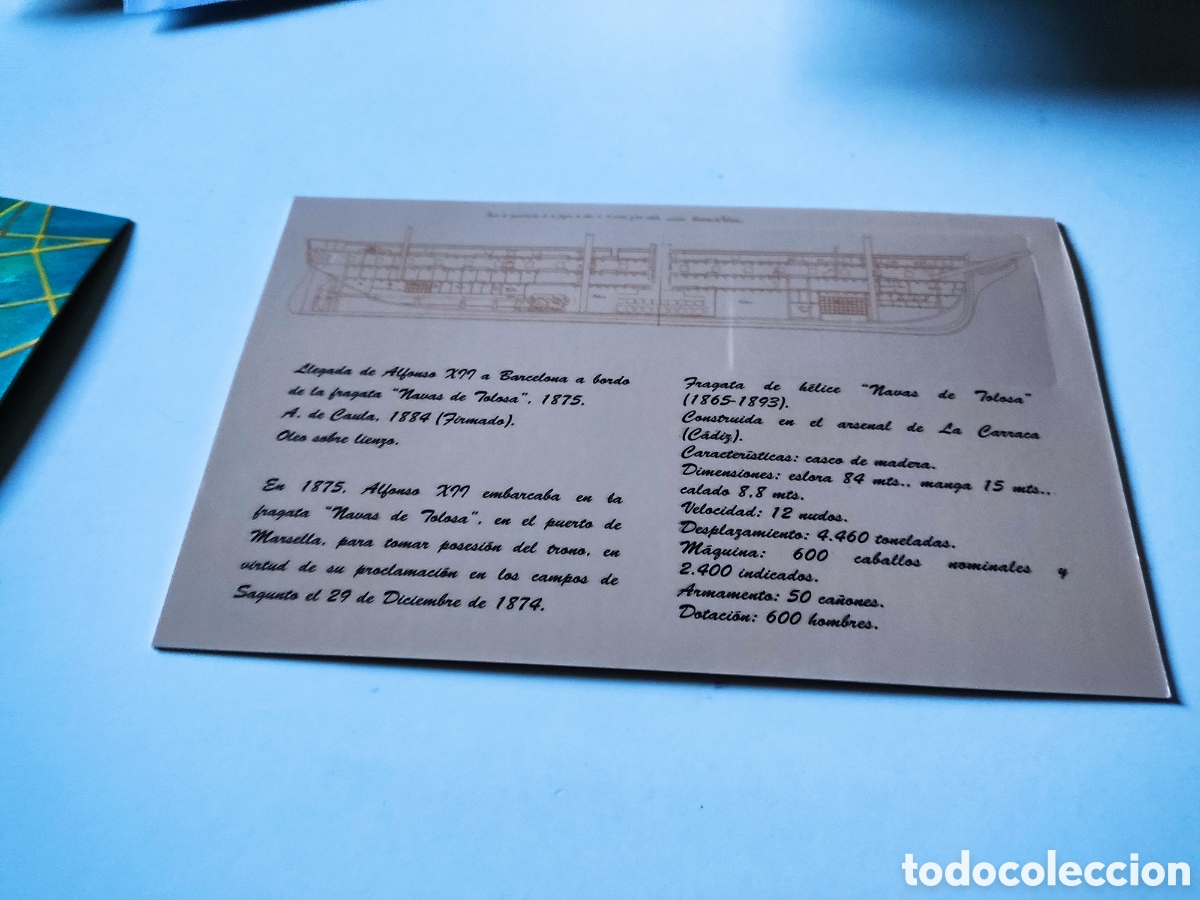 Tarjetas telef&oacute;nicas de colecci&oacute;n: Tarjeta Telef&oacute;nica F&oacute;lder Museo Naval - Foto 2