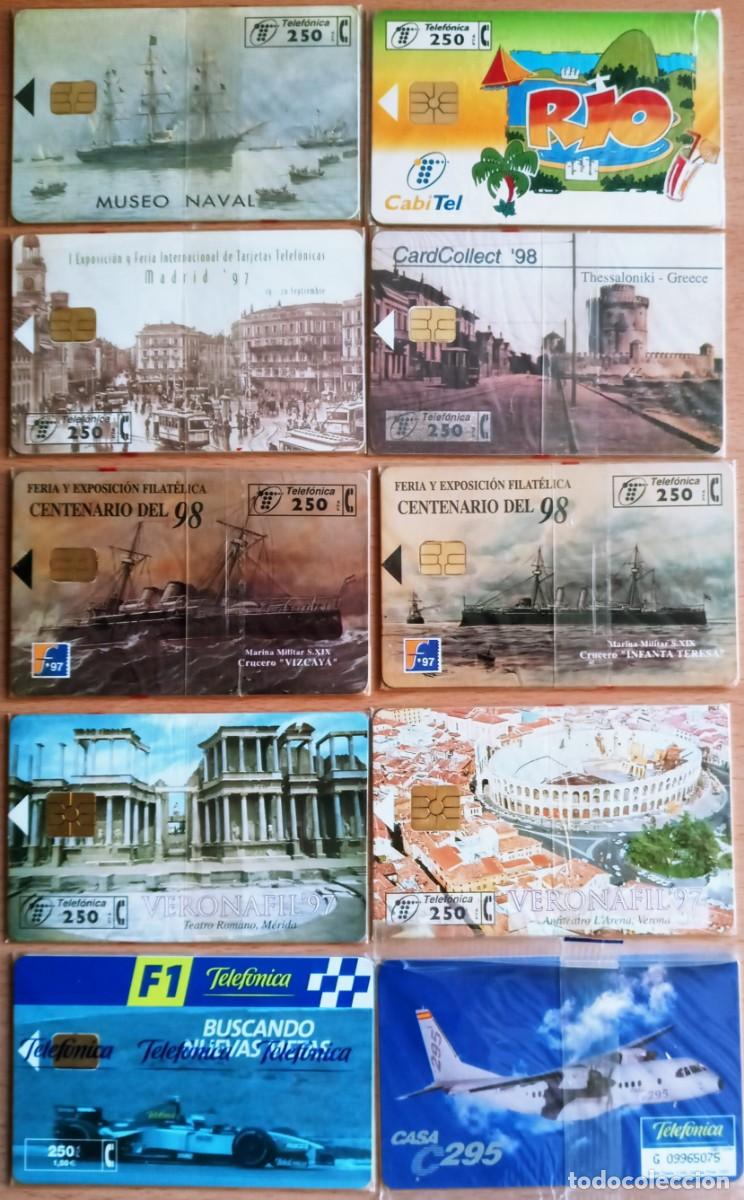 Cartes T&eacute;l&eacute;phoniques de collection: LOTE C 10 TARJETAS PRIVADAS - NUEVAS CON PRECINTOS - LAS DE LA FOTO