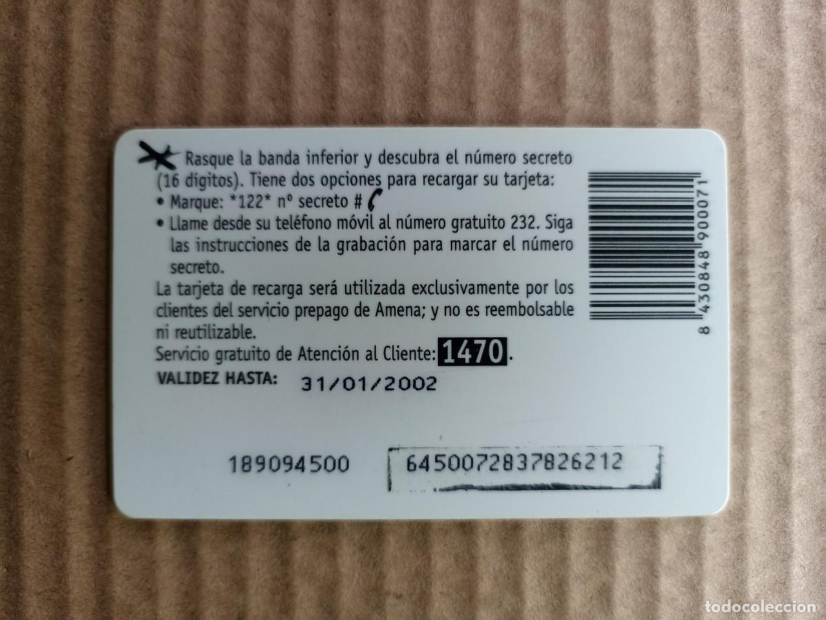 Tarjetas telef&oacute;nicas de colecci&oacute;n: Tarjeta telef&oacute;nica Amena - Foto 2