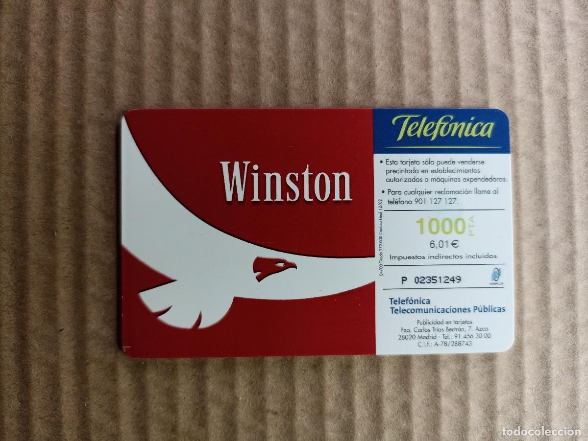 Tarjetas telef&oacute;nicas de colecci&oacute;n: Tarjeta telef&oacute;nica Winston del 2000 - Foto 2