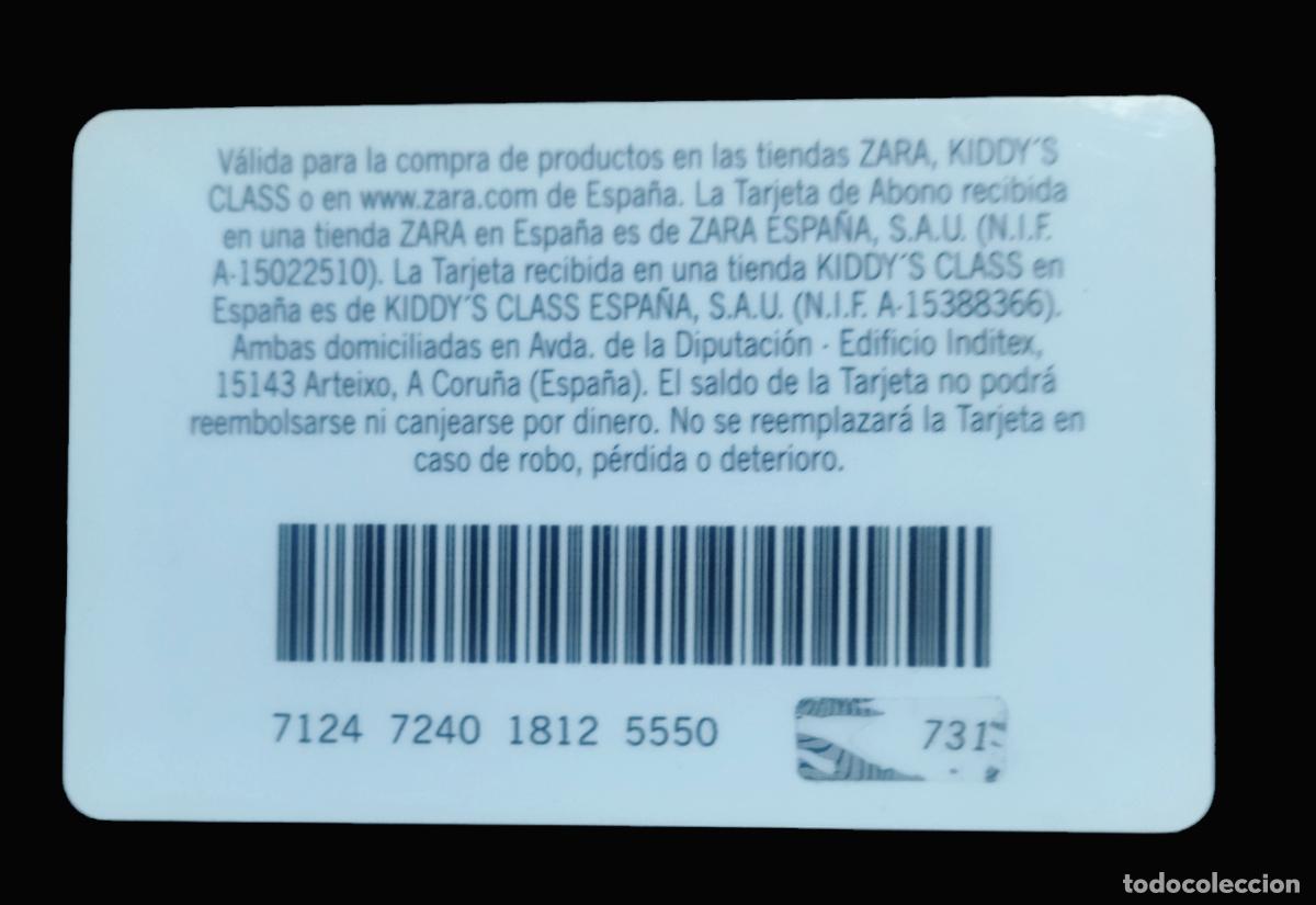 Tarjetas telef&oacute;nicas de colecci&oacute;n: TARJETA DE COMPRA ZARA. - Foto 2