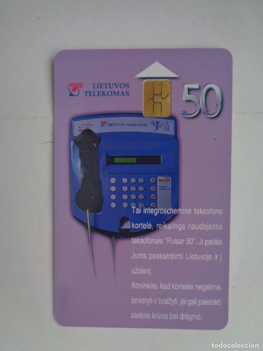 Tarjetas telef&oacute;nicas de colecci&oacute;n: TARJETA TELEFONICA DE LITUANIA . CON CHIP - Foto 2