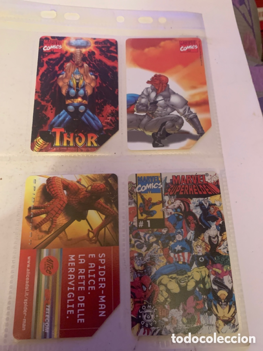 Tarjetas telef&oacute;nicas de colecci&oacute;n: Marvel comics spider-man marvel thor. Comic spiderman - Foto 1