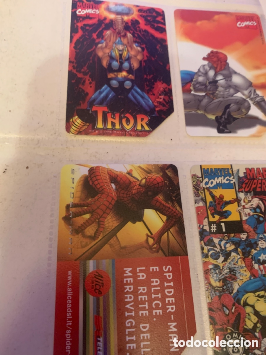Tarjetas telef&oacute;nicas de colecci&oacute;n: Marvel comics spider-man marvel thor. Comic spiderman - Foto 2