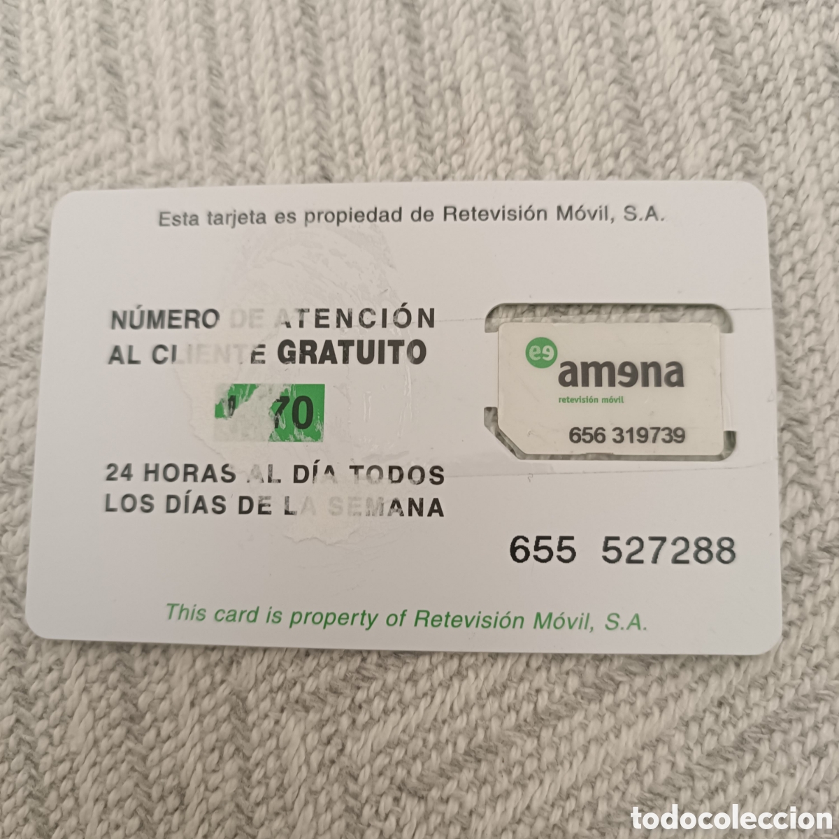 Tarjetas telef&oacute;nicas de colecci&oacute;n: Tarjeta telef&oacute;nica de sim Amena - Foto 2
