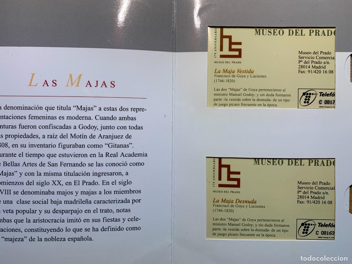 Tarjetas telef&oacute;nicas de colecci&oacute;n: Folder Museo del Prado Goya - Foto 3