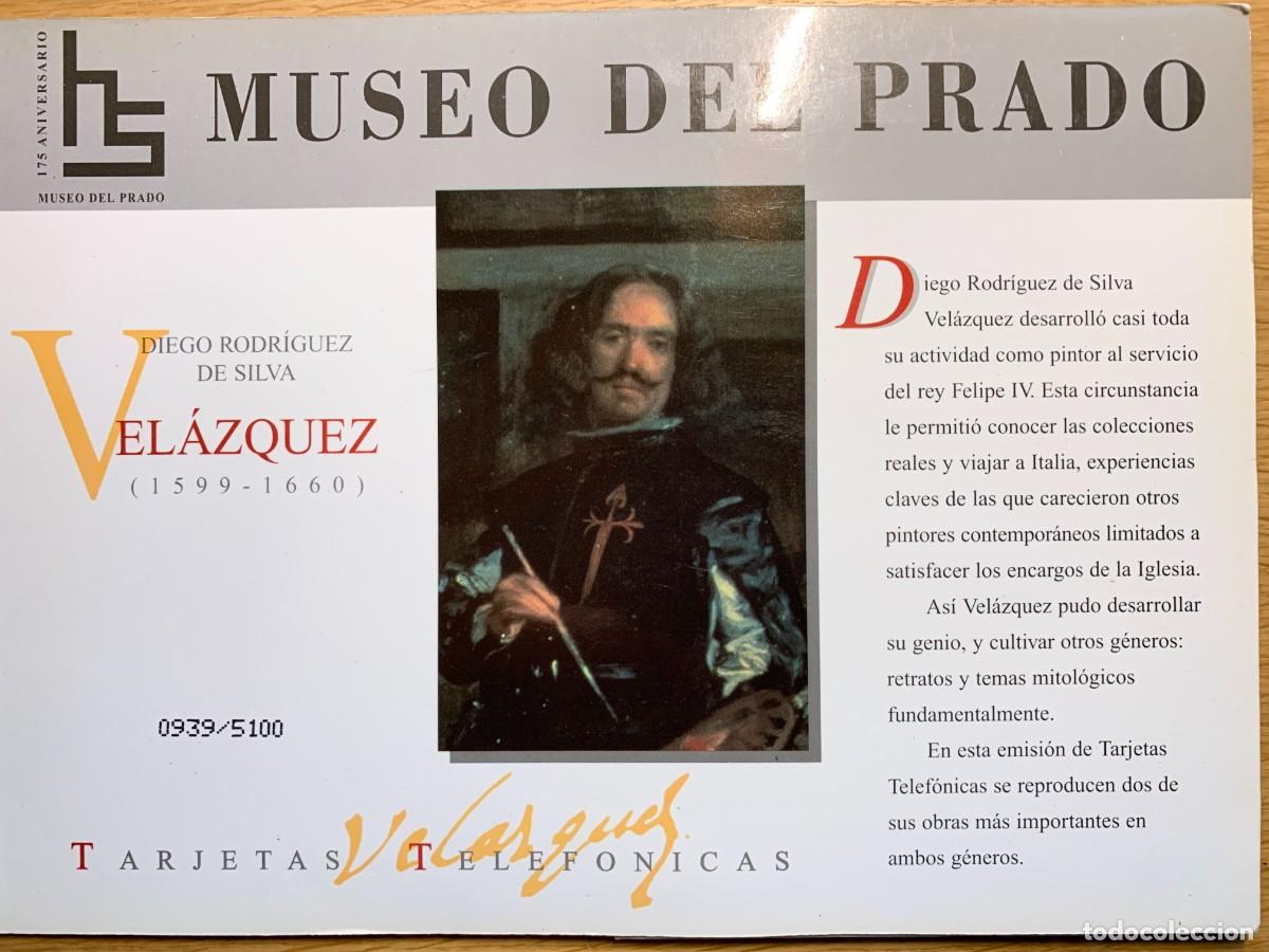 Tarjetas telef&oacute;nicas de colecci&oacute;n: Folder Museo del Prado, Velazquez. - Foto 1