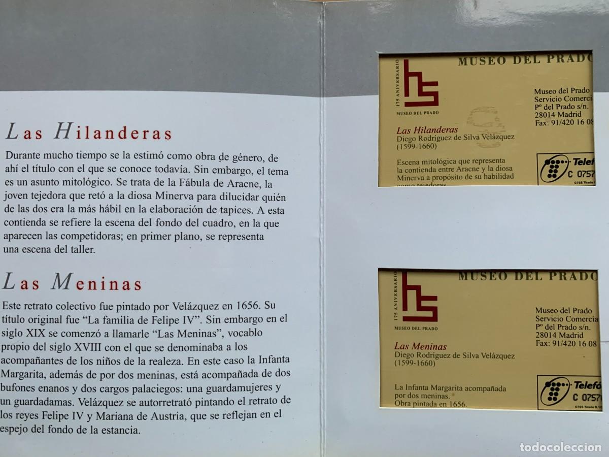 Tarjetas telef&oacute;nicas de colecci&oacute;n: Folder Museo del Prado, Velazquez. - Foto 3