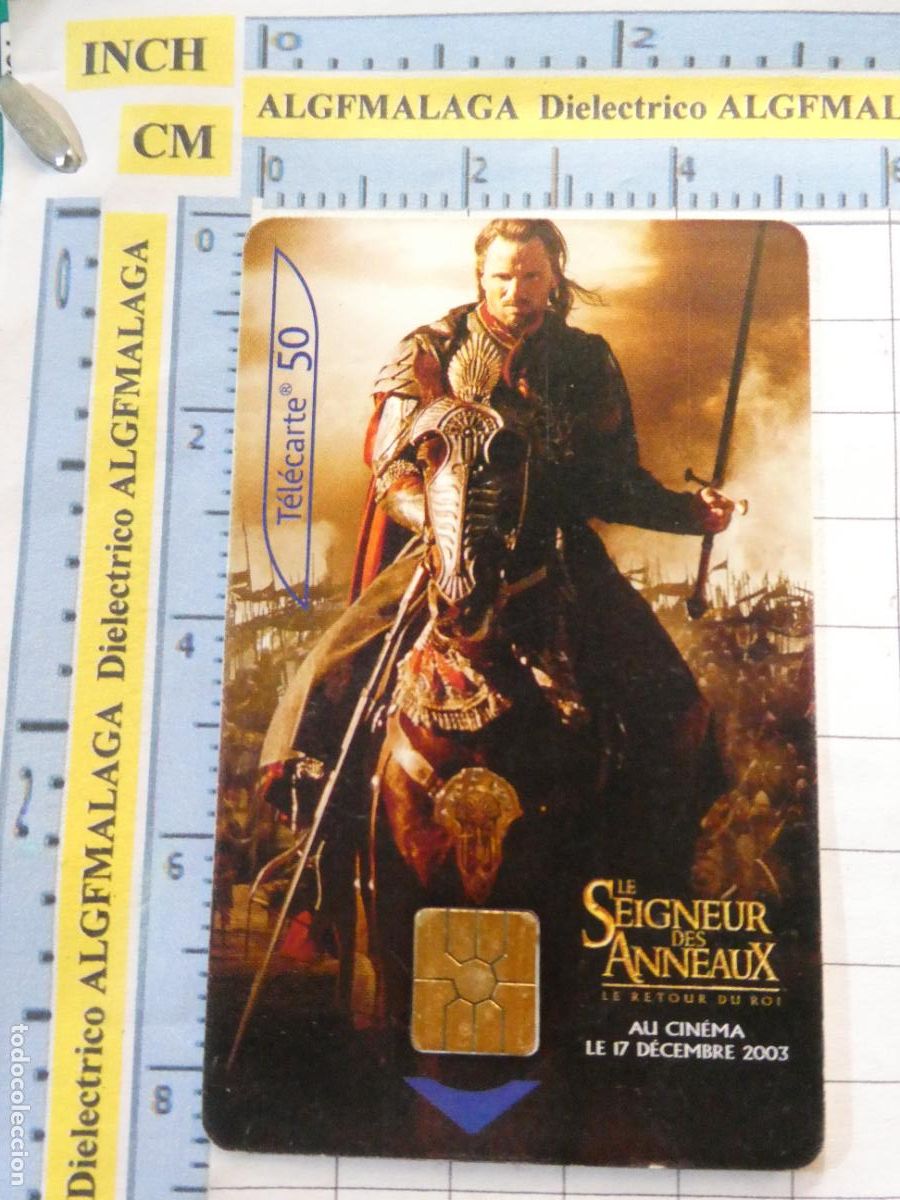 Tarjetas telef&oacute;nicas de colecci&oacute;n: TARJETA TELEF&Oacute;NICA DE FRANCIA. PEL&Iacute;CULA CINE. EL SE&Ntilde;OR DE LOS ANILLOS EL RETORNO DEL REY ARAGORN. 23