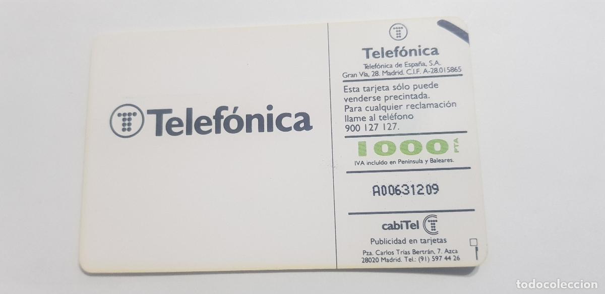 Tarjetas telef&oacute;nicas de colecci&oacute;n: TELEFONICA 2000 PESETAS, TIRADA - Foto 2
