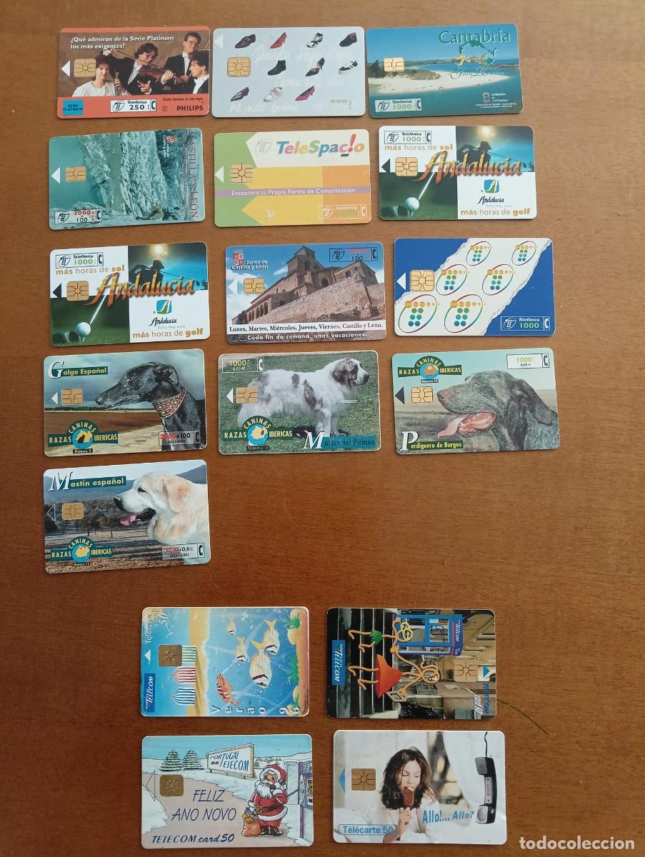 Tarjetas telef&oacute;nicas de colecci&oacute;n: 13 tarjetas telef&oacute;nica + 4 extranjeras - Foto 1