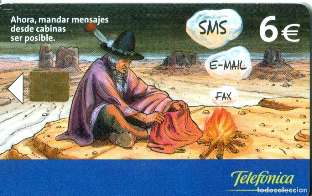 Tarjetas telef&oacute;nicas de colecci&oacute;n: TARJETA TELEFONICA USADA &rdquo;ENVIO SMS - E-MAIL - FAX&rdquo; - Foto 1