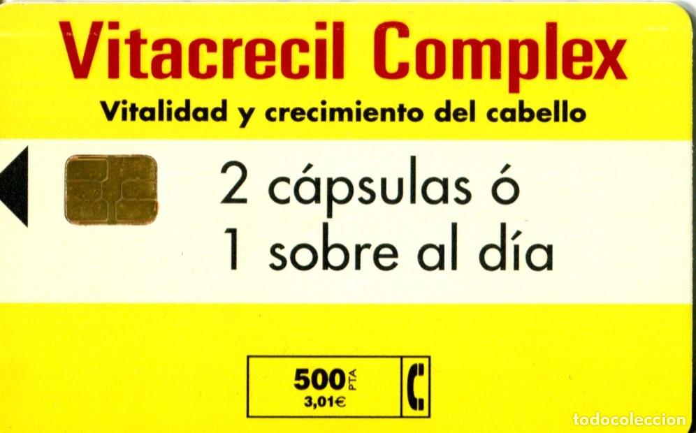 Tarjetas telef&oacute;nicas de colecci&oacute;n: VITACRECIL COMPLEX, USADA TARJETAS TELEFONICA - Foto 1