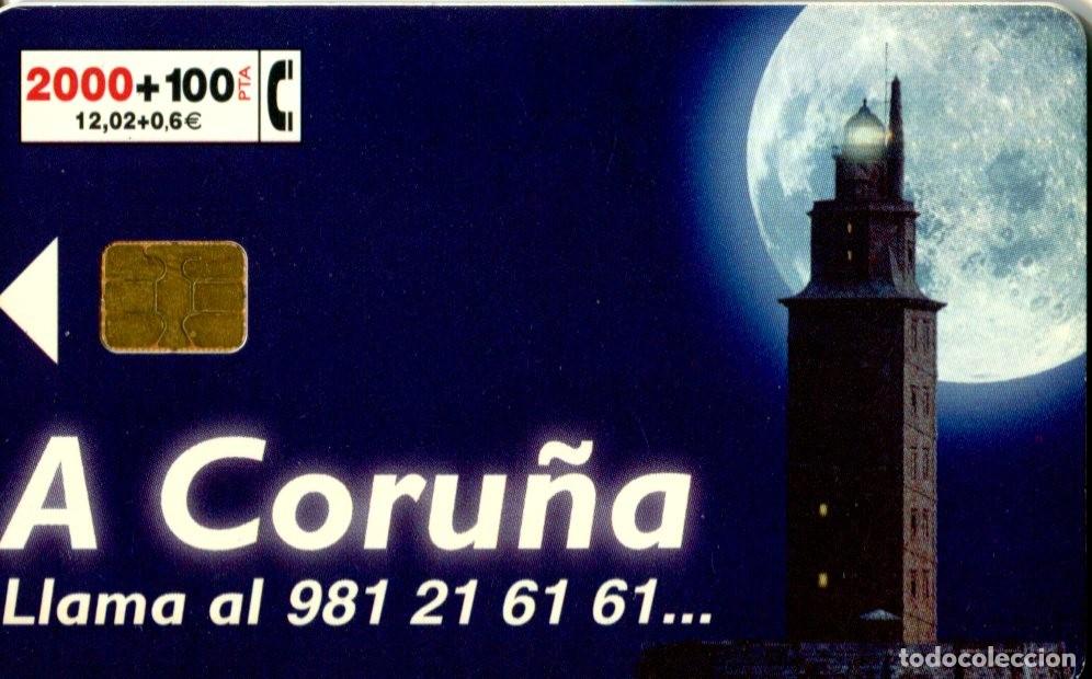 Tarjetas telef&oacute;nicas de colecci&oacute;n: A CORU&Ntilde;A, USADA TARJETAS TELEFONICA - Foto 1