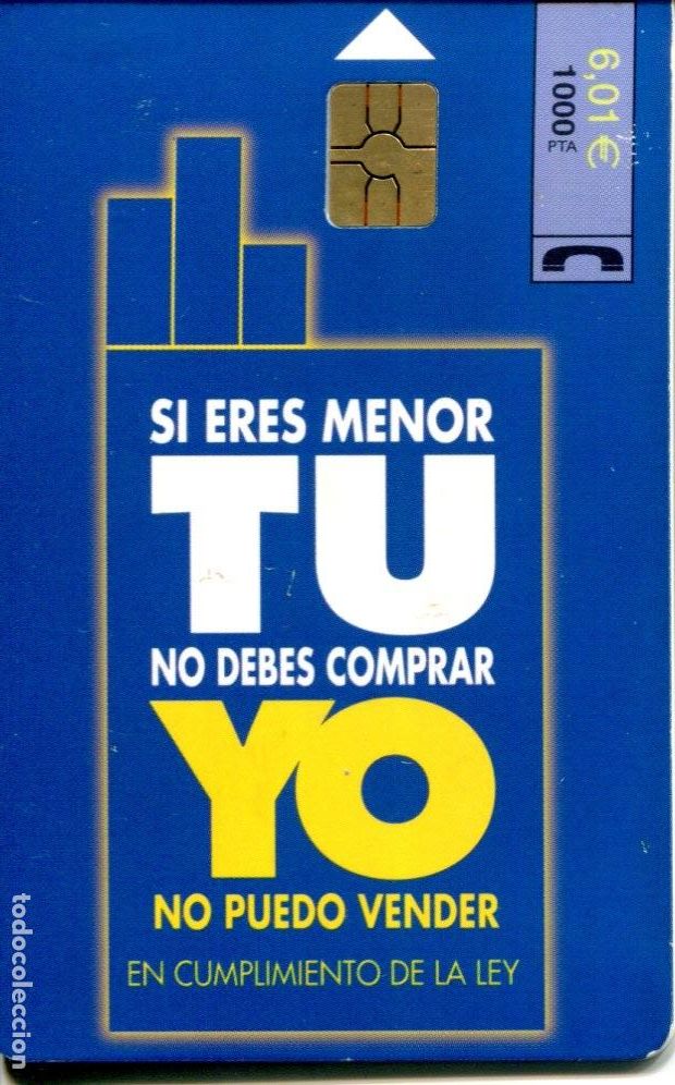 Tarjetas telef&oacute;nicas de colecci&oacute;n: SI ERES MENOR TU NO DEBES COMPRAR COMPRAR, USADA TARJETAS TELEFONICA - Foto 1