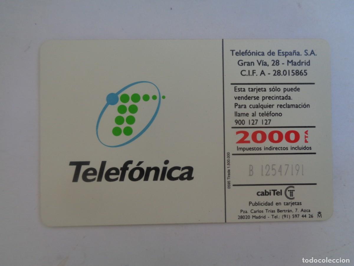 Tarjetas telef&oacute;nicas de colecci&oacute;n: TARJETA TELEFONICA BASICA . CON CHIP - Foto 2