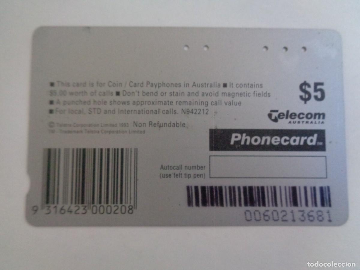 Tarjetas telef&oacute;nicas de colecci&oacute;n: TARJETA TELEFONICA DE AUSTRALIA - Foto 2