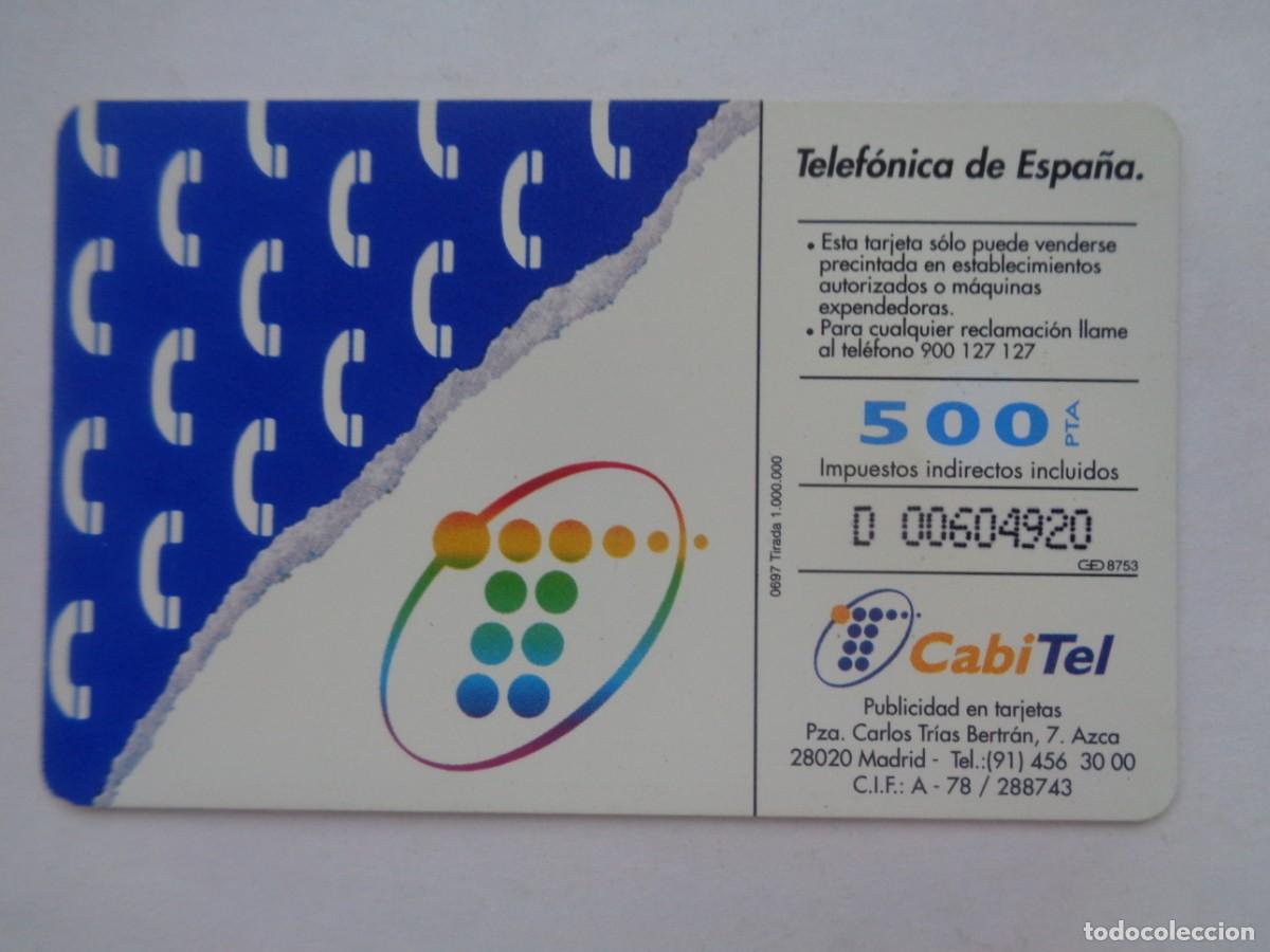 Tarjetas telef&oacute;nicas de colecci&oacute;n: TARJETA TELEFONICA BASICA . CON CHIP - Foto 2