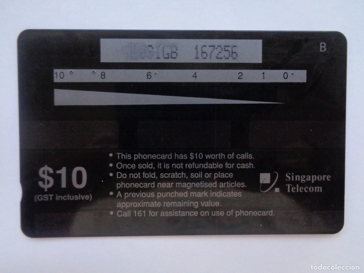 Tarjetas telef&oacute;nicas de colecci&oacute;n: TARJETA TELEFONICA DE SINGAPUR - Foto 2