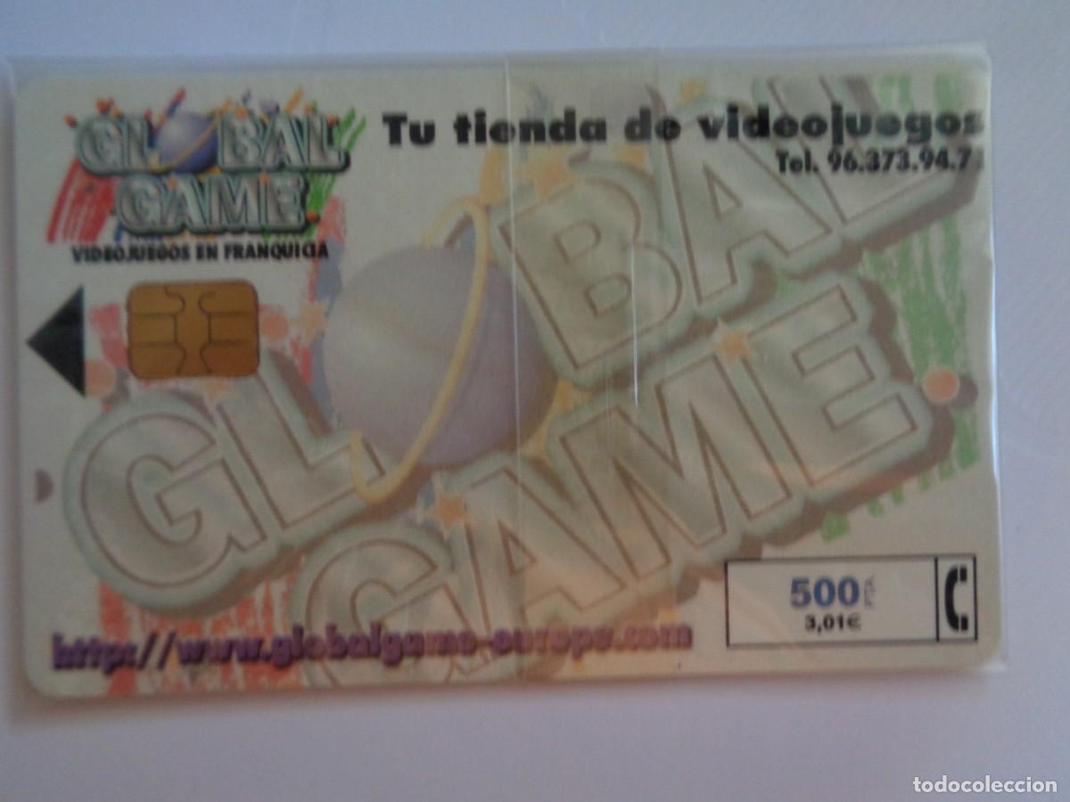 Tarjetas telef&oacute;nicas de colecci&oacute;n: TARJETA TELEFONICA PUBLICIDAD GLOBAL GAME , TIENDA DE VIDEOJUEGOS , A&Ntilde;OS 90 . NUEVA SIN DESPRECINTAR