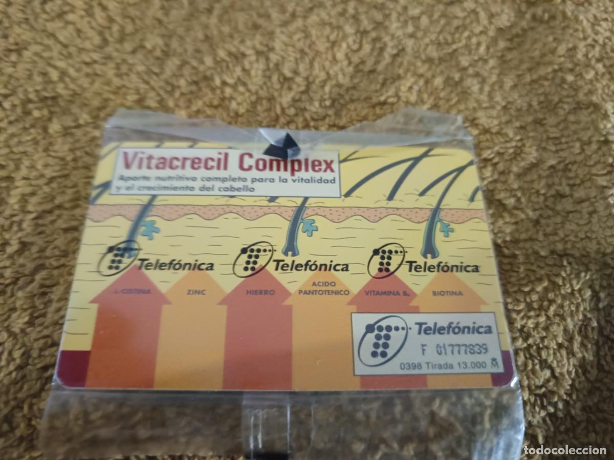Tarjetas telef&oacute;nicas de colecci&oacute;n: Tarjeta Telefonica TeComplemento alimenticio Vitacrecil Complex 500 ptas - Foto 2