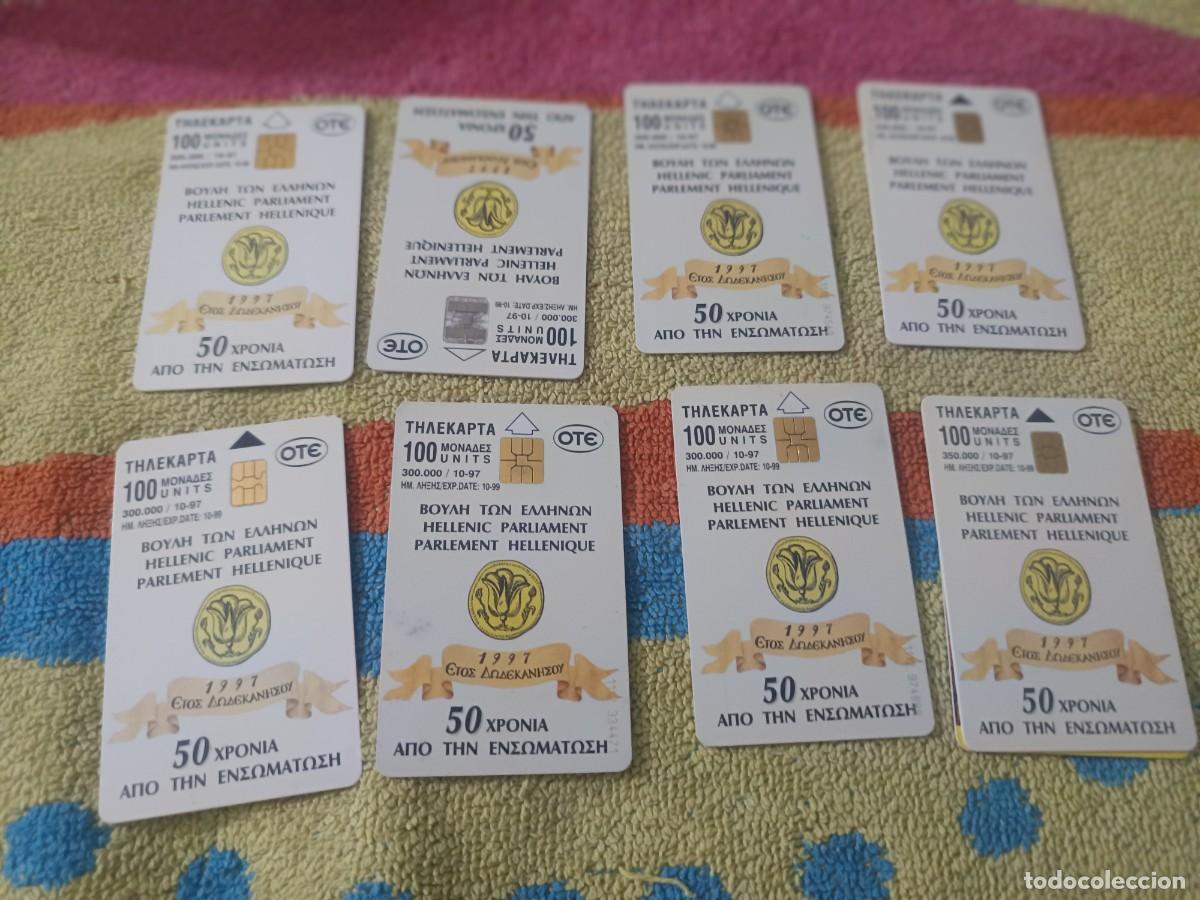 Tarjetas telef&oacute;nicas de colecci&oacute;n: 8 Tarjeta telef&oacute;nica de OTE, con 100 unidades.GRIEGA