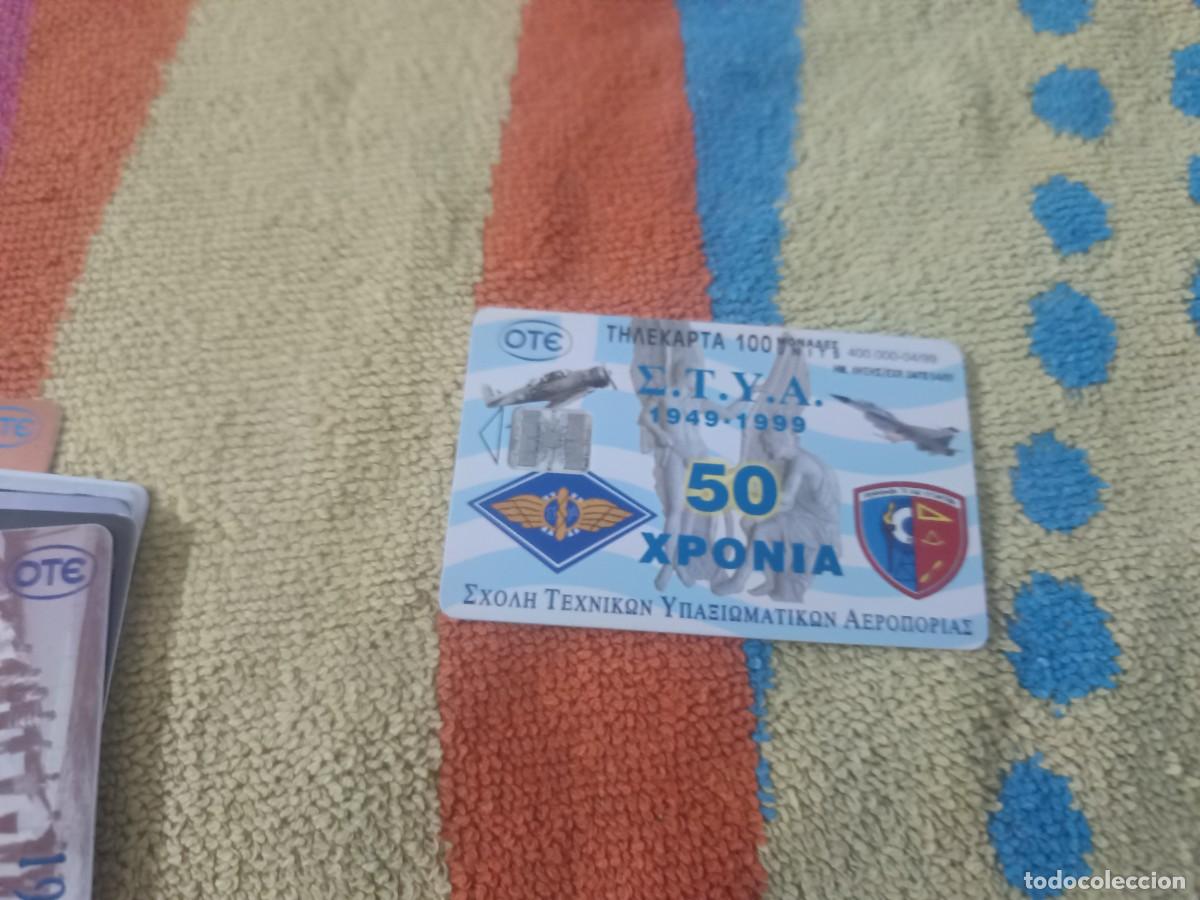 Tarjetas telef&oacute;nicas de colecci&oacute;n: Tarjeta telef&oacute;nica OTE conmemorativa de 100 dracmas Escuela T&eacute;cnica de Suboficiales de la Aviaci&oacute;n.