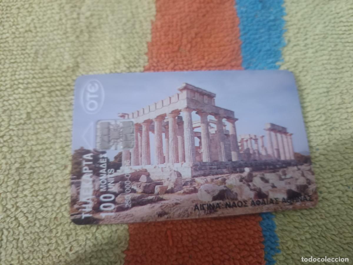 Tarjetas telef&oacute;nicas de colecci&oacute;n: Tarjeta telef&oacute;nica el Templo de Afea en Egina.