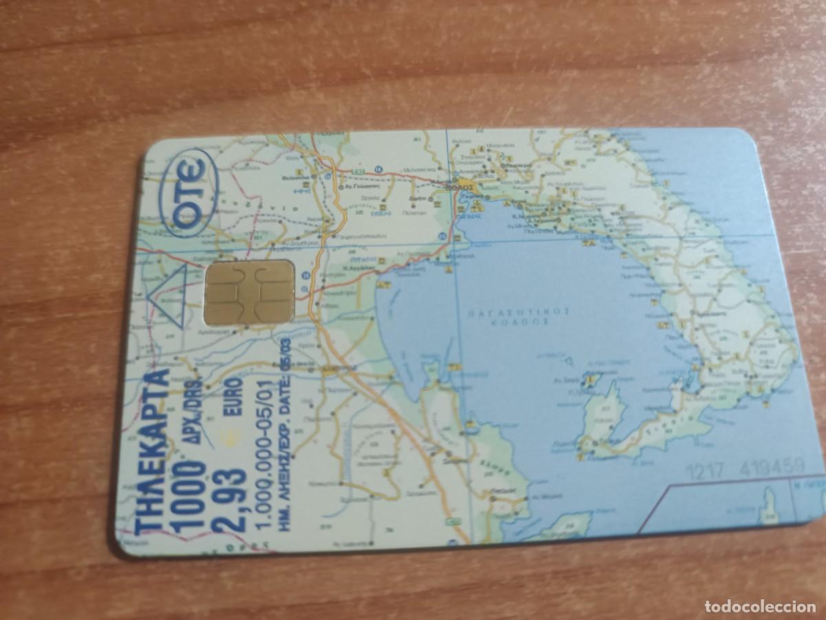 Tarjetas telef&oacute;nicas de colecci&oacute;n: Tarjeta dE TELEFONICAS- mapa de Grecia.N.GRECIA