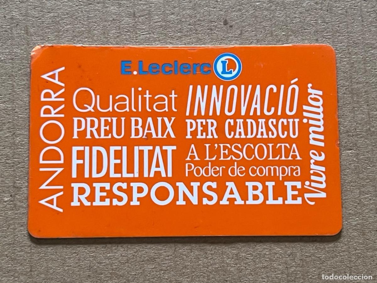 Tarjetas telef&oacute;nicas de colecci&oacute;n: Tarjeta Carnet ANDORRA E.LECLERC para colecci&oacute;n