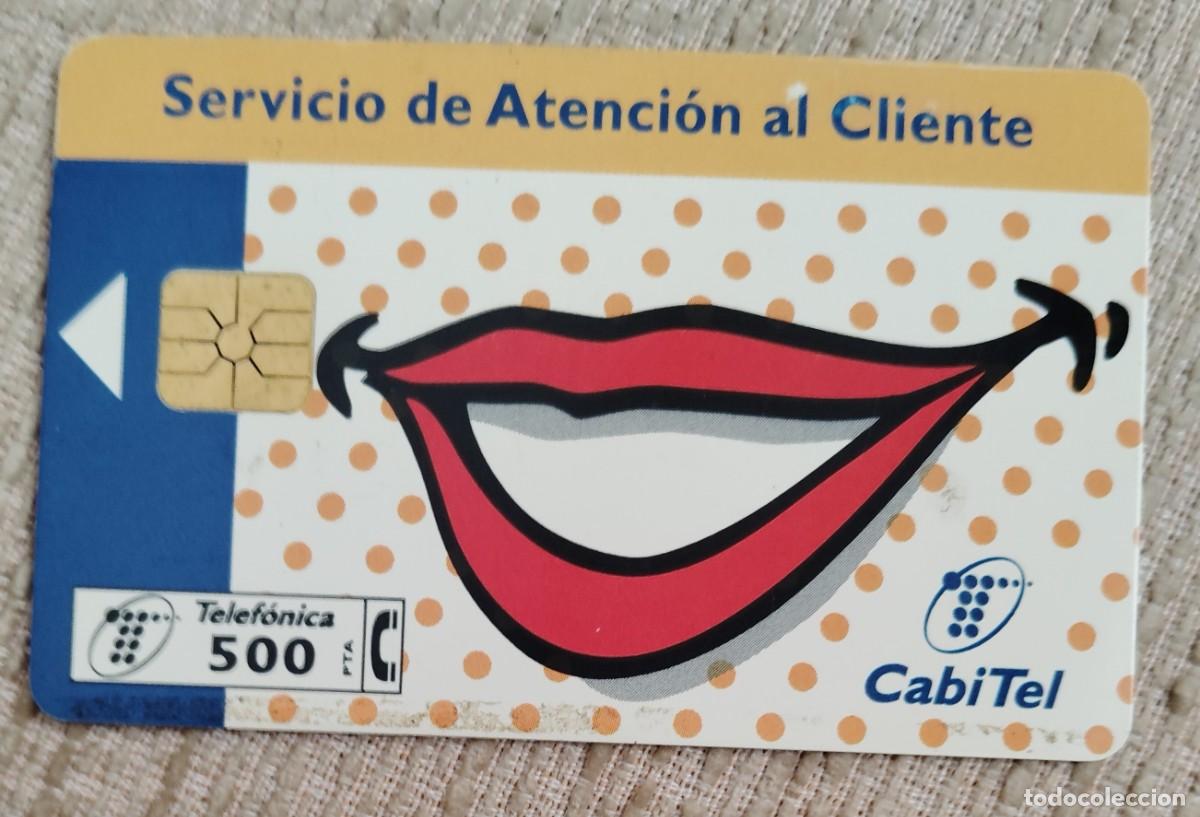 Tarjetas telef&oacute;nicas de colecci&oacute;n: Tarjeta telef&oacute;nica. Servicio Atenci&oacute;n al Cliente