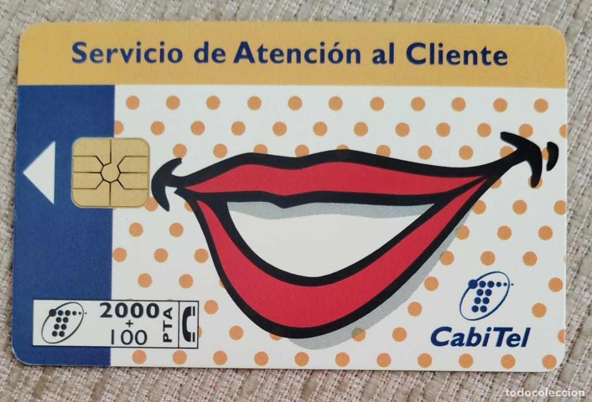 Tarjetas telef&oacute;nicas de colecci&oacute;n: Tarjeta telef&oacute;nica. Servicio Atenci&oacute;n al Cliente