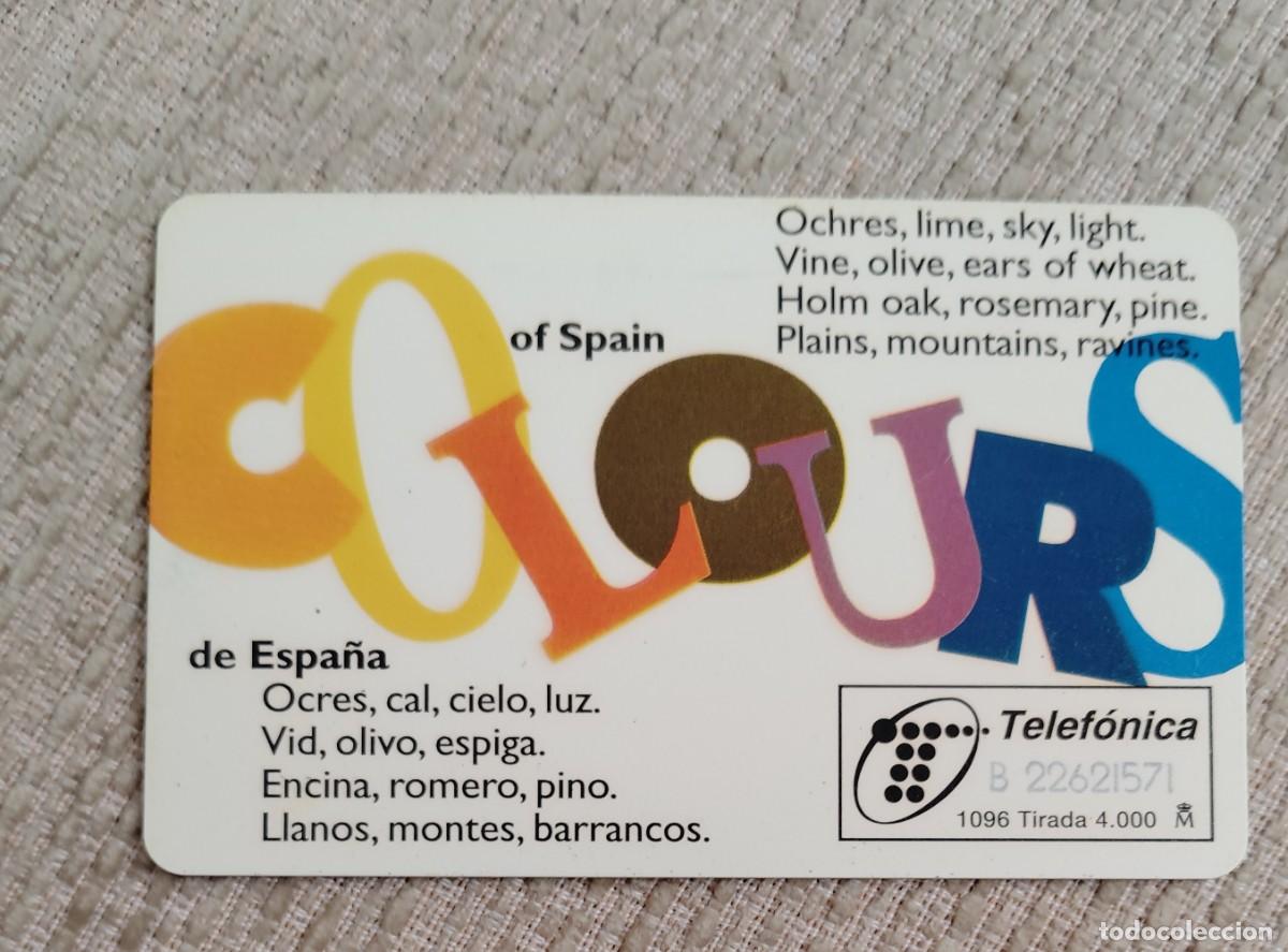 Tarjetas telef&oacute;nicas de colecci&oacute;n: Tarjeta telef&oacute;nica. Colours