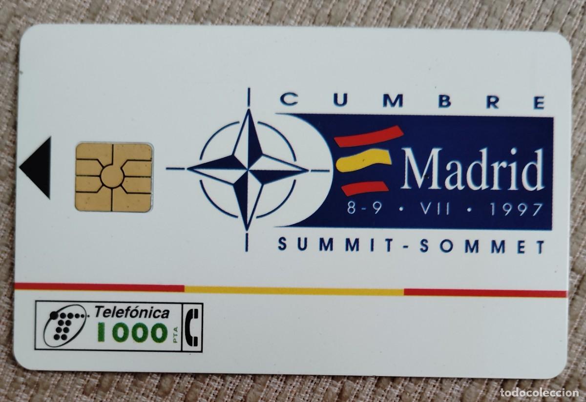 Tarjetas telef&oacute;nicas de colecci&oacute;n: Tarjeta telef&oacute;nica. Madrid. Cumbre Summit-Sommet