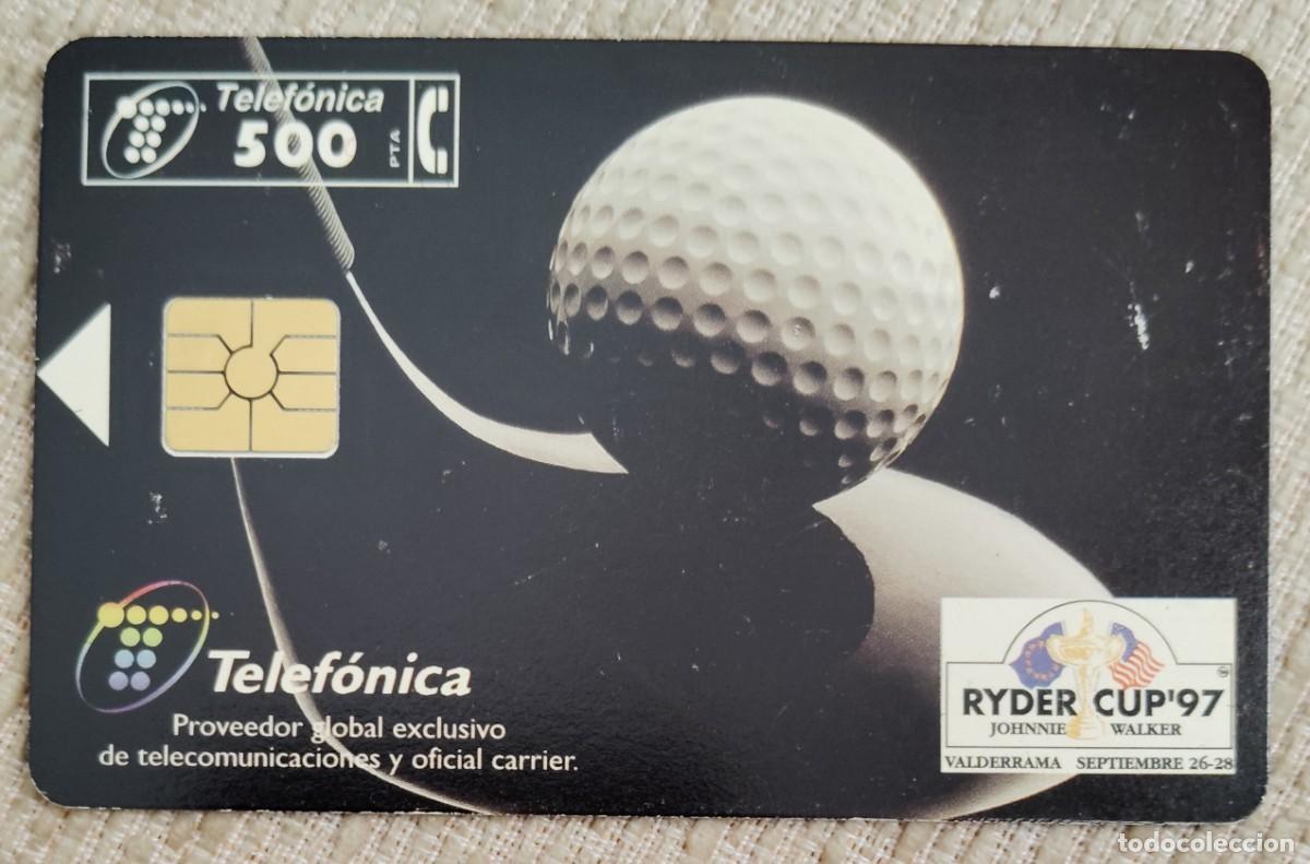Tarjetas telef&oacute;nicas de colecci&oacute;n: Tarjeta telef&oacute;nica. Rider Cup'97