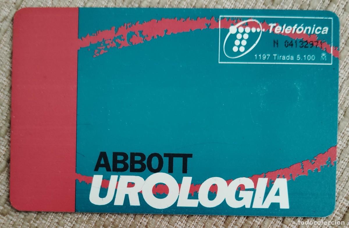 Tarjetas telef&oacute;nicas de colecci&oacute;n: Tarjeta telef&oacute;nica. Abbott Urolog&iacute;a